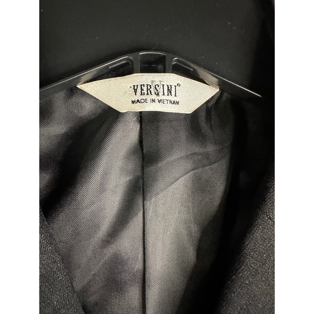Versini Men's Black 3 button blazer 38 regular 100% wool